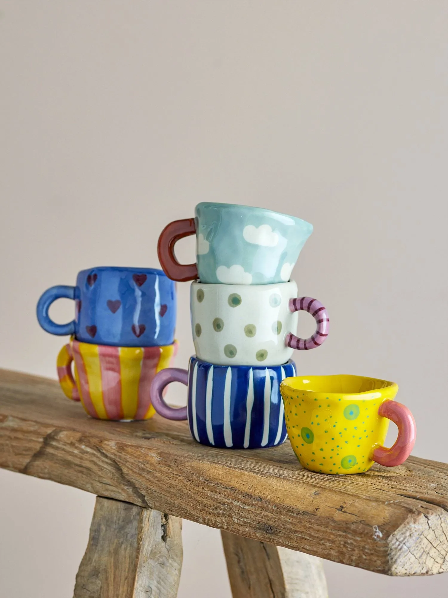 Taza Nini, Multi, 6 piezas Bloomingville