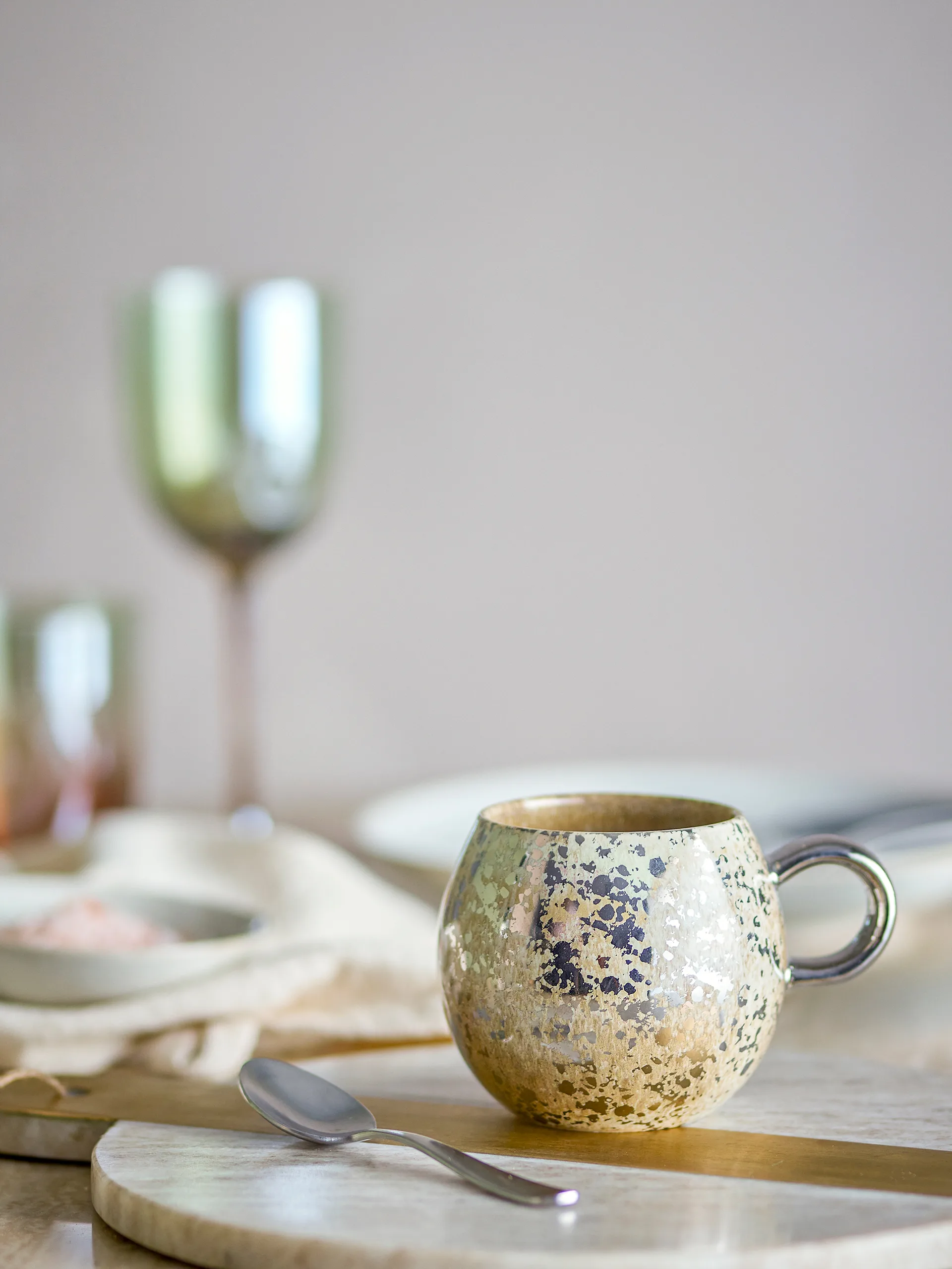 Taza Paula 24 cl, Amarillo Bloomingville