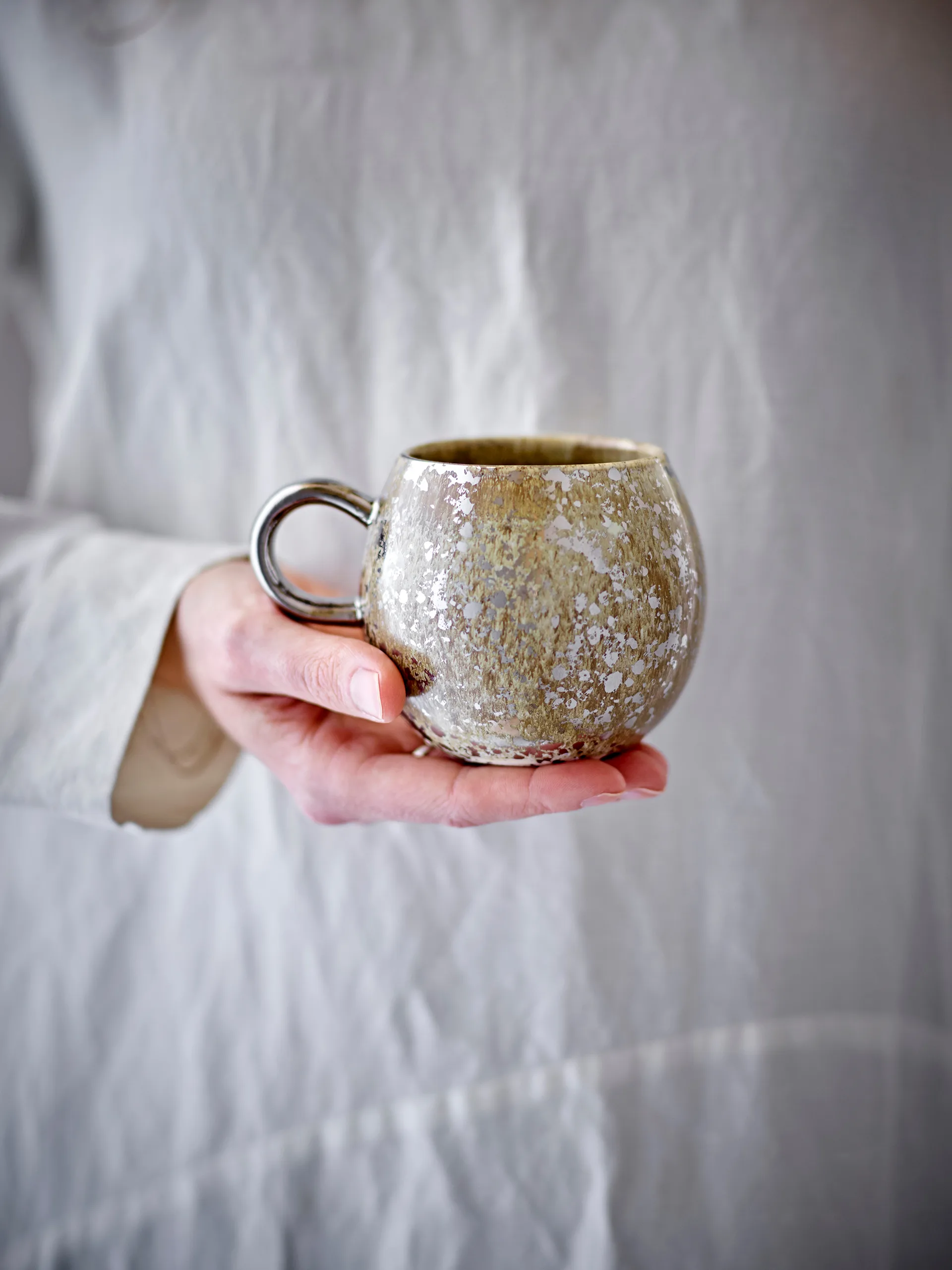 Taza Paula 24 cl, Amarillo Bloomingville