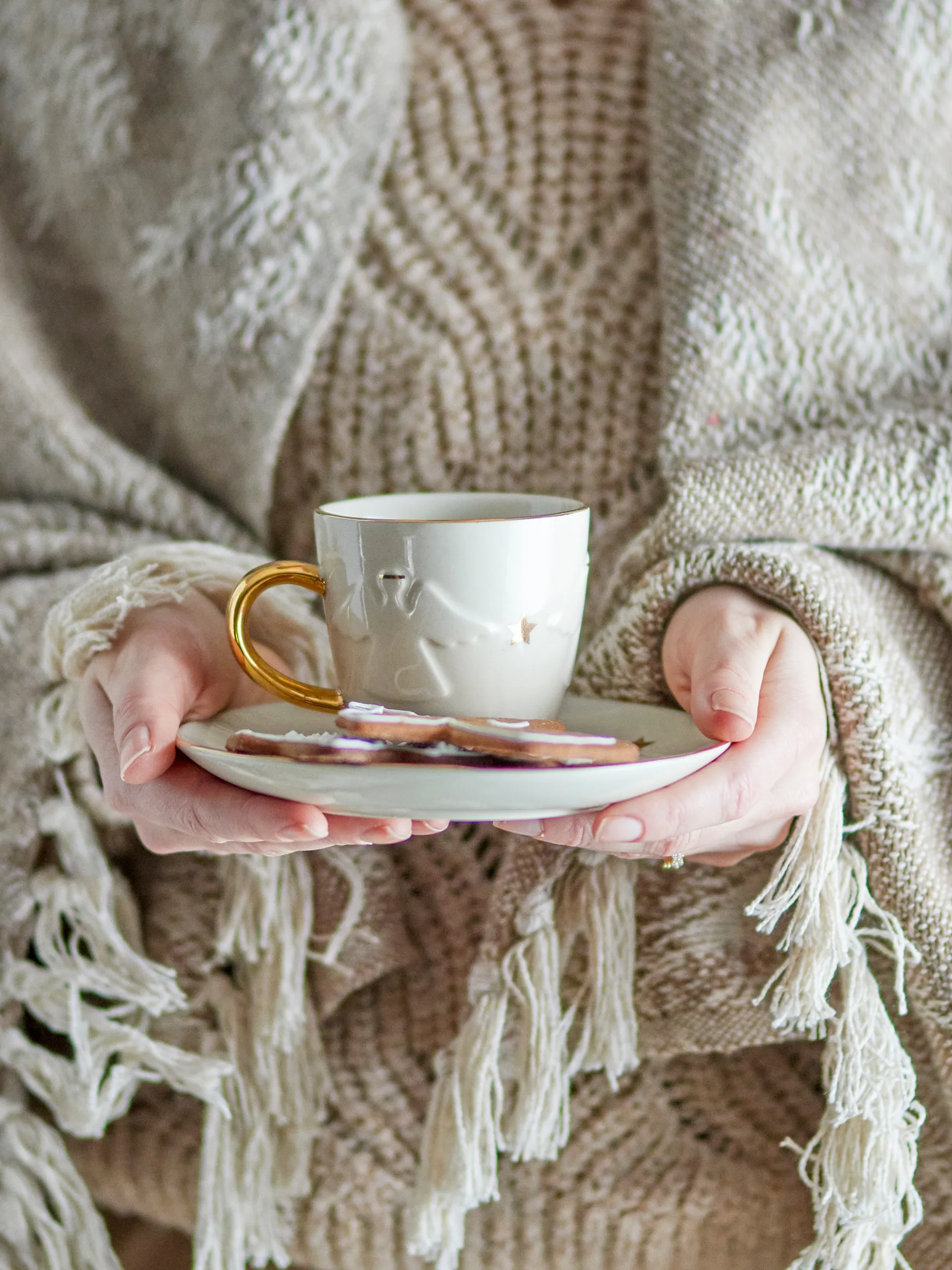 Taza Starry 20 cl, Blanco Bloomingville