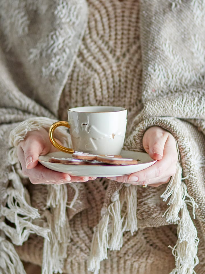Taza Starry 20 cl, Blanco Bloomingville