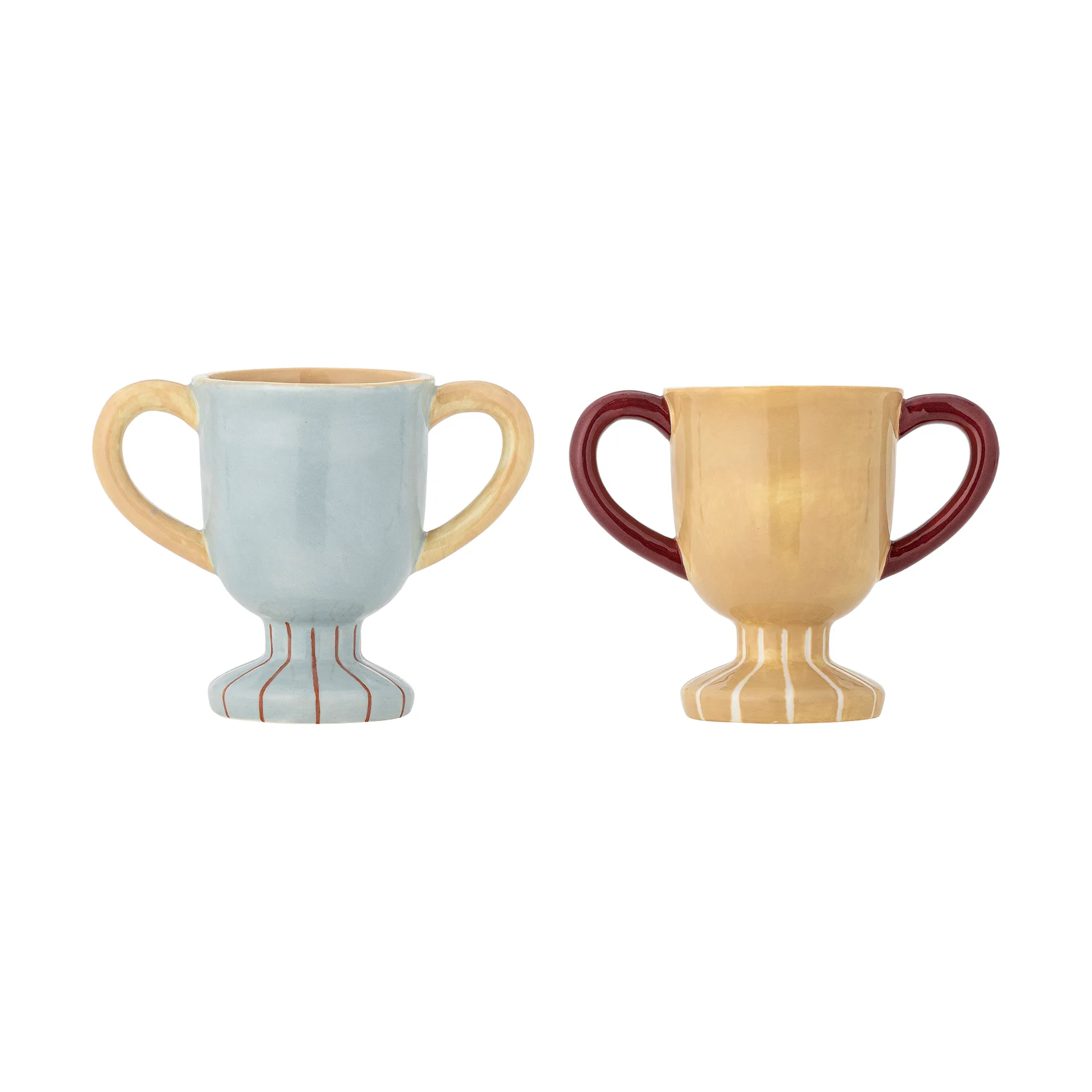 Taza Trophy, 2 piezas, Azul Bloomingville