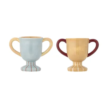 Taza Trophy, 2 piezas - Azul - Bloomingville