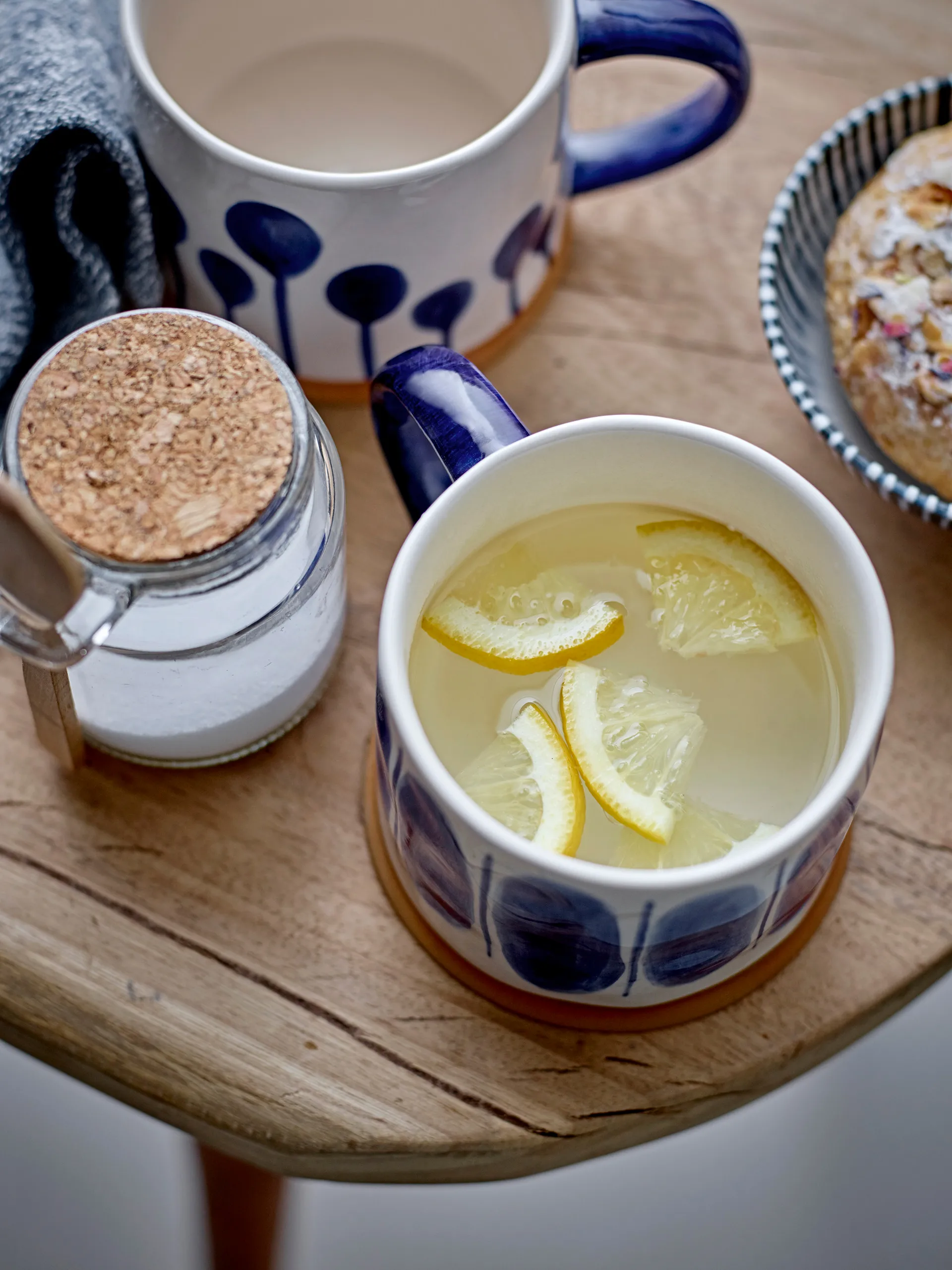 Tazas Linora 45 cl, 3-pack, Azul Bloomingville