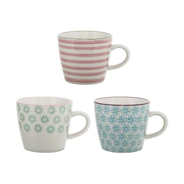 Tazas Patricia 30 cl 3 piezas Azul - Bloomingville