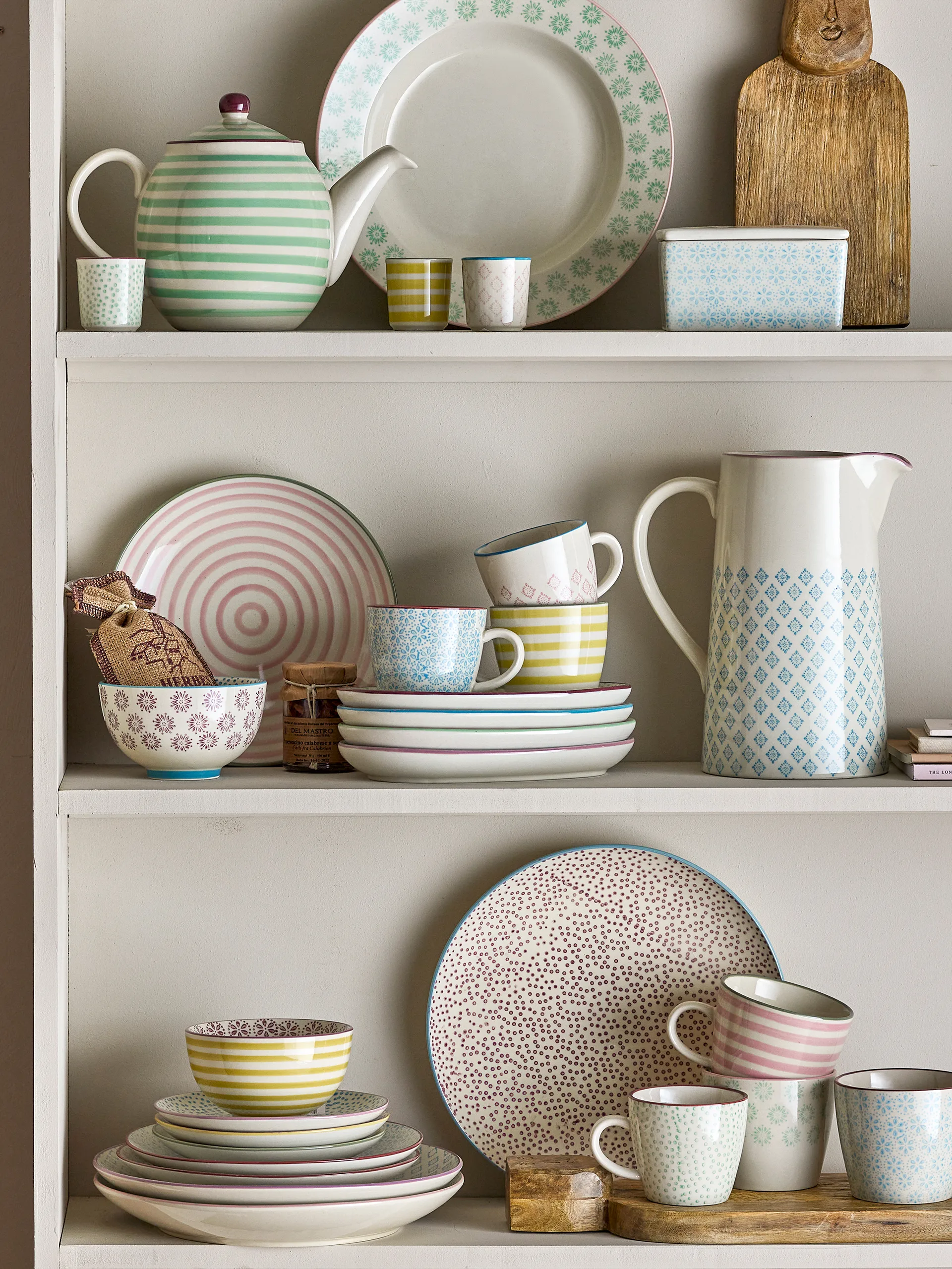 Tazas Patricia 30 cl 3 piezas Azul Bloomingville