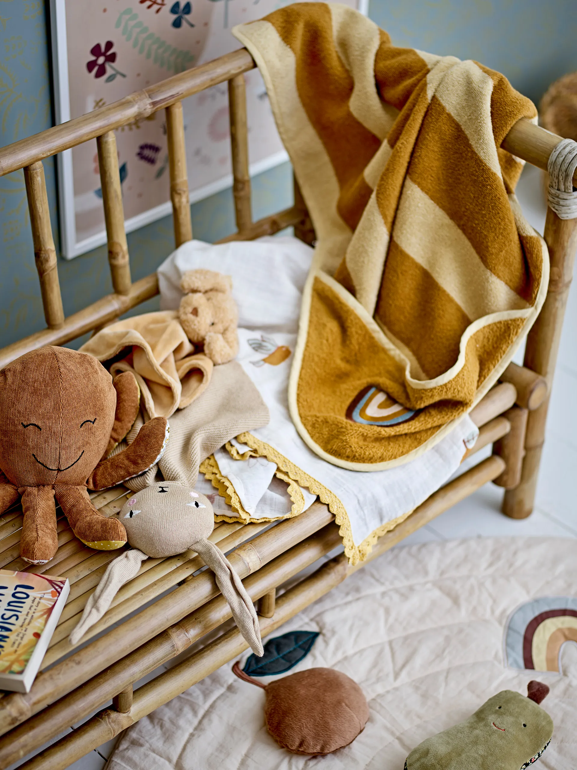 Toalla con capucha Agnes 78x78 cm, Arcoíris Bloomingville