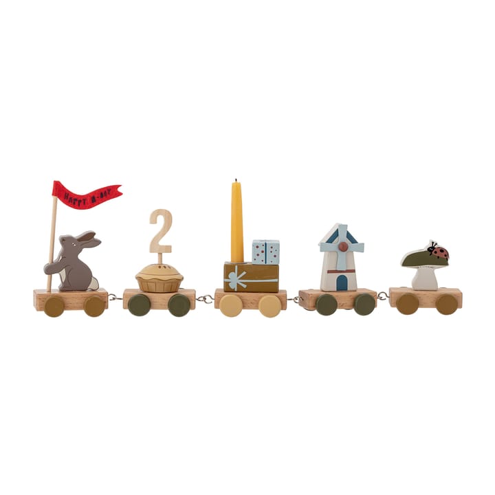 Tren de cumpleaños Alfi 39 cm, marrón Bloomingville