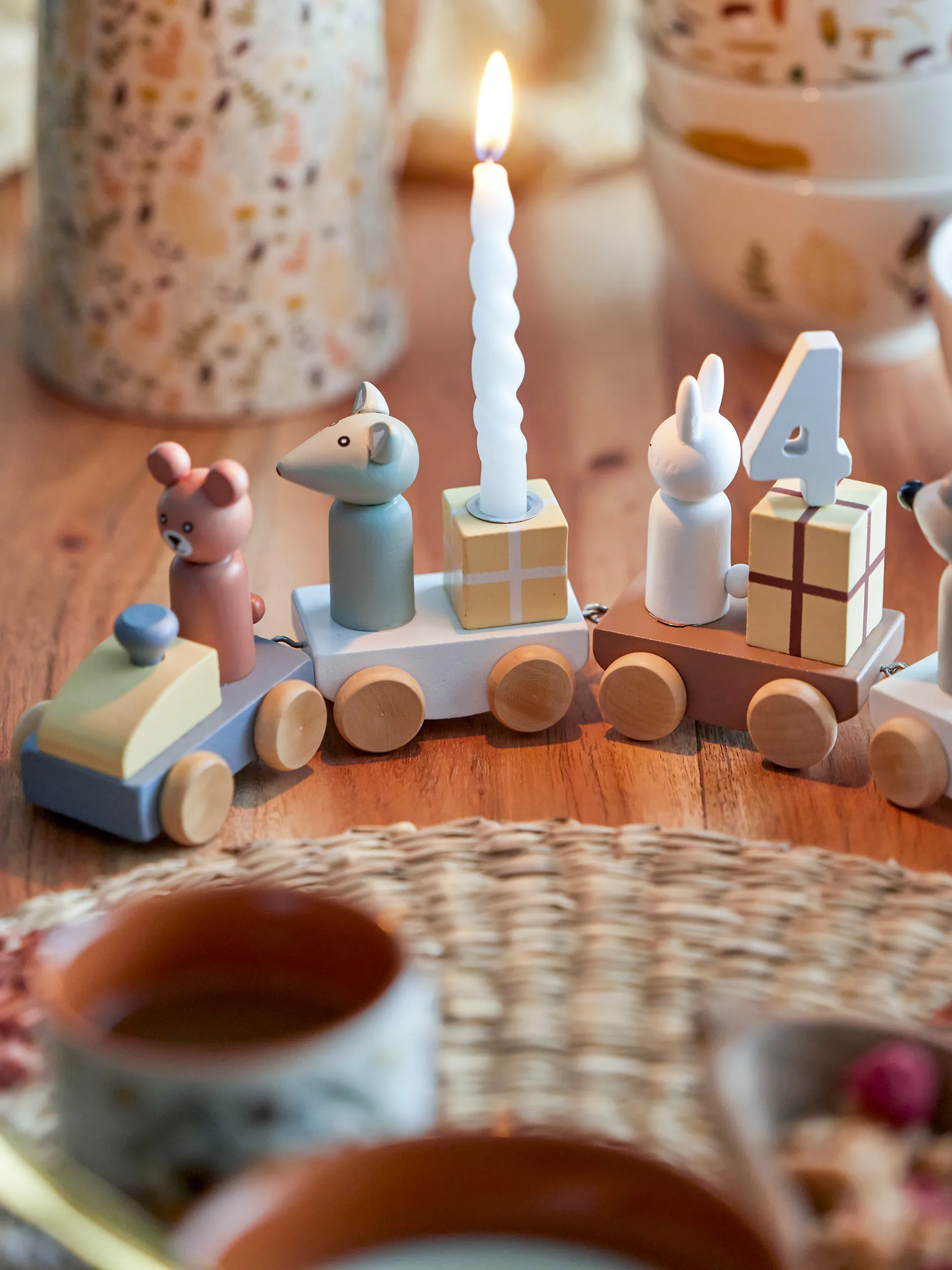 Tren de cumpleaños Junaid, Marrón Bloomingville