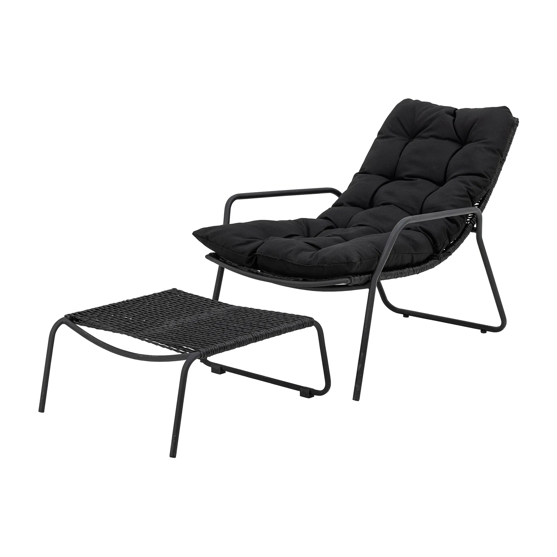 Tumbona Boel, negro Bloomingville