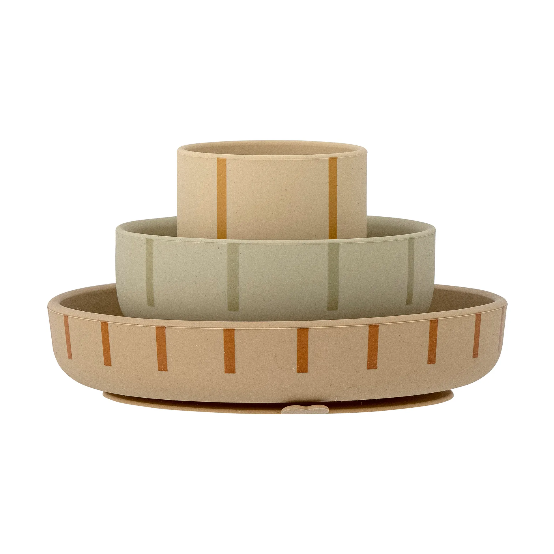 Vajilla infantil Levi barnservis 3 piezas, Green Bloomingville