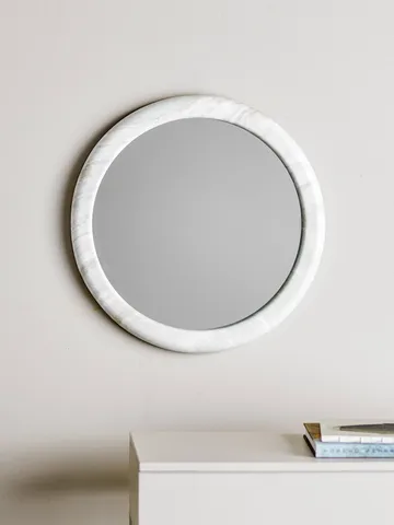 Vaka espejo de pared - Nature, Ø50 cm - Bloomingville