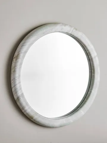 Vaka espejo de pared - Nature, Ø50 cm - Bloomingville