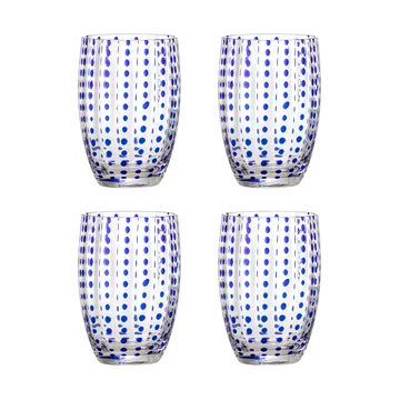 Vaso Brinley, pack de 4 - Azul - Bloomingville