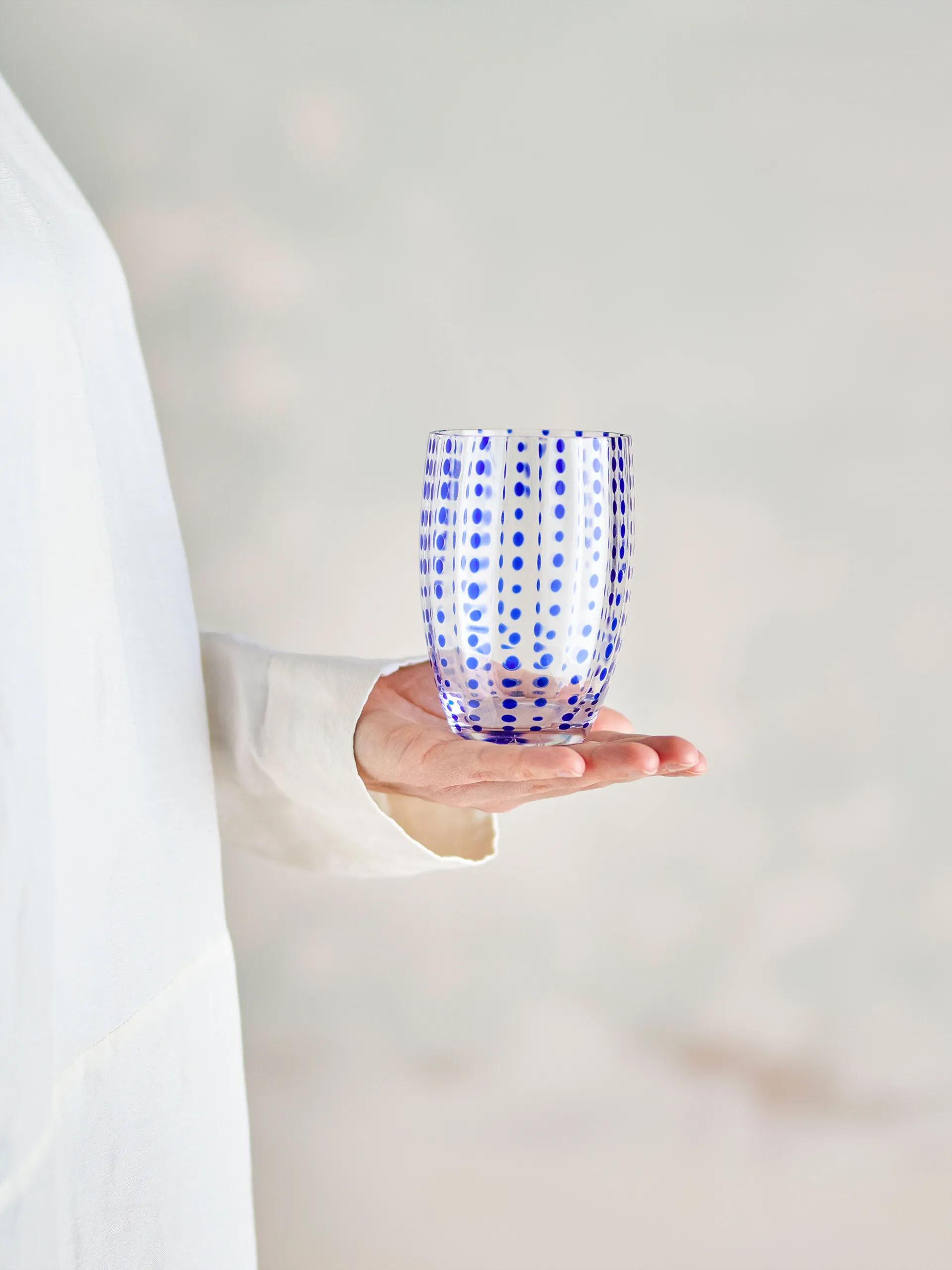 Vaso Brinley, pack de 4, Azul Bloomingville