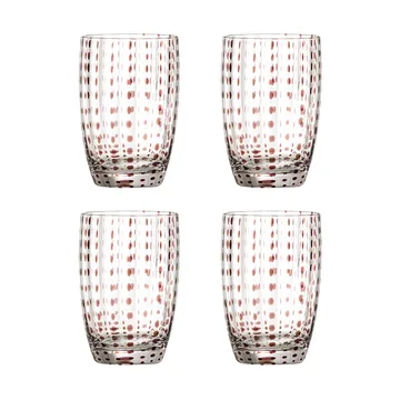Vaso Brinley, pack de 4 - Marrón - Bloomingville