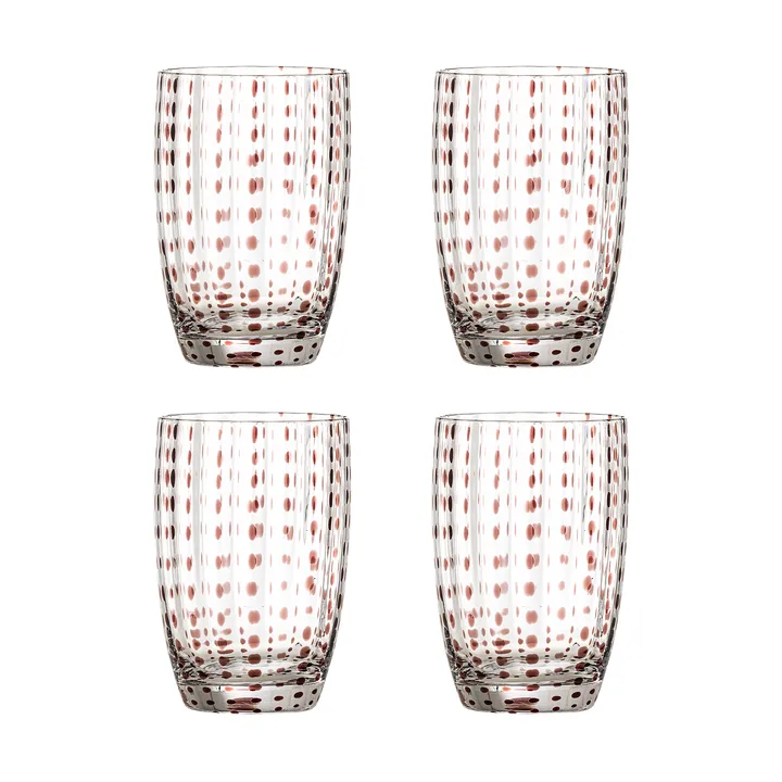 Vaso Brinley, pack de 4 - Marrón - Bloomingville