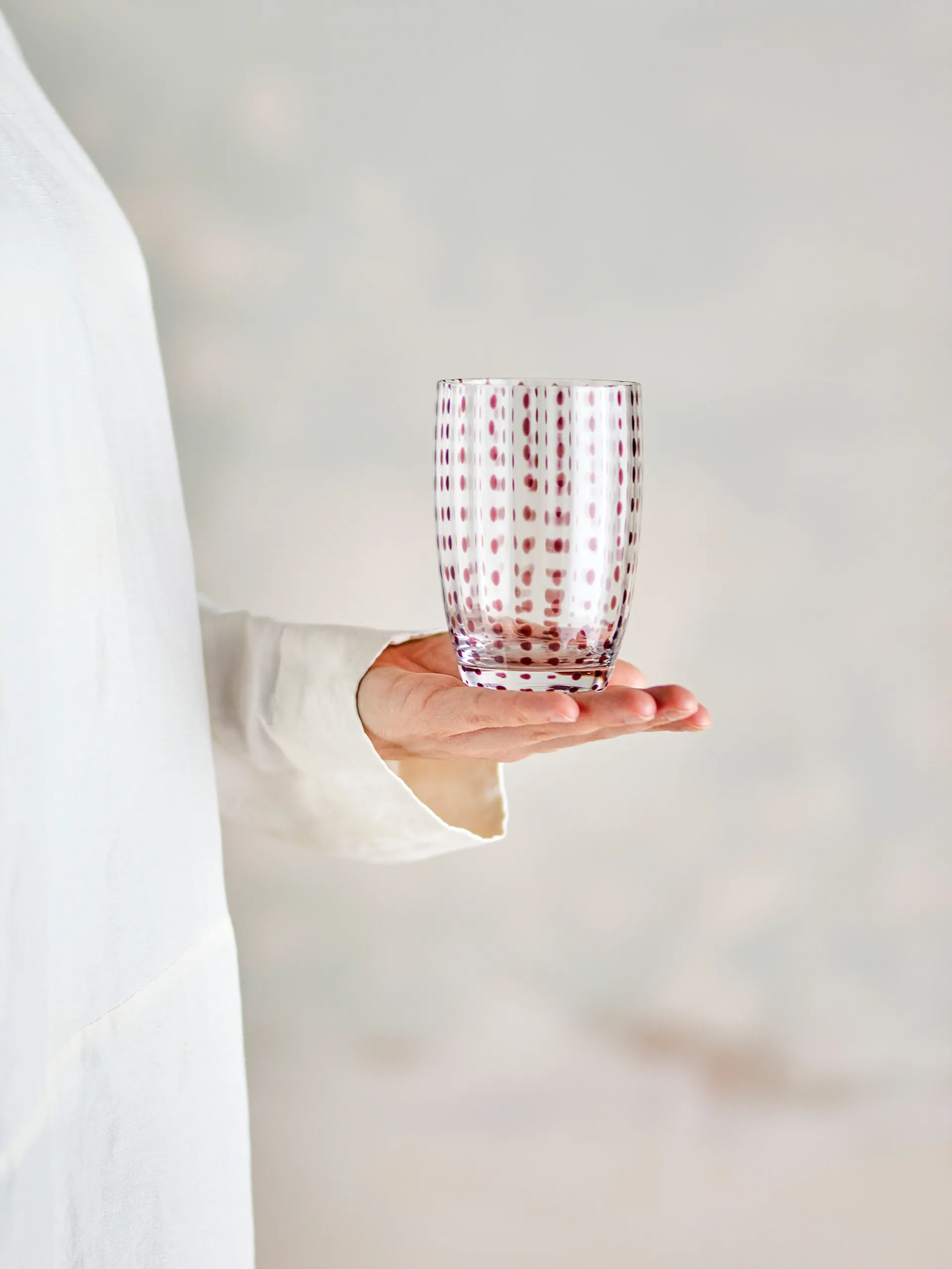 Vaso Brinley, pack de 4, Marrón Bloomingville