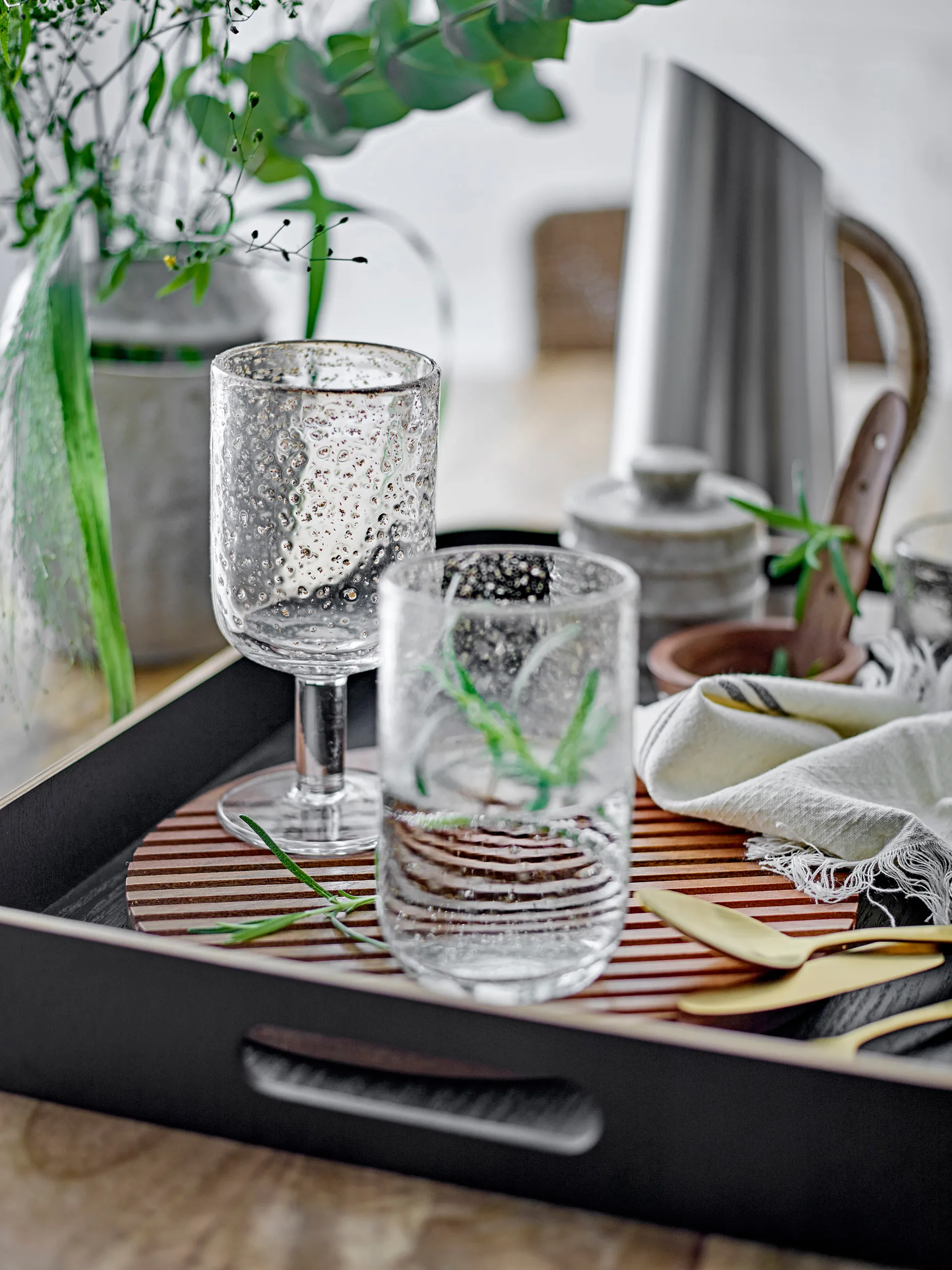 Vaso Bubbles 47 cl, Clear Bloomingville