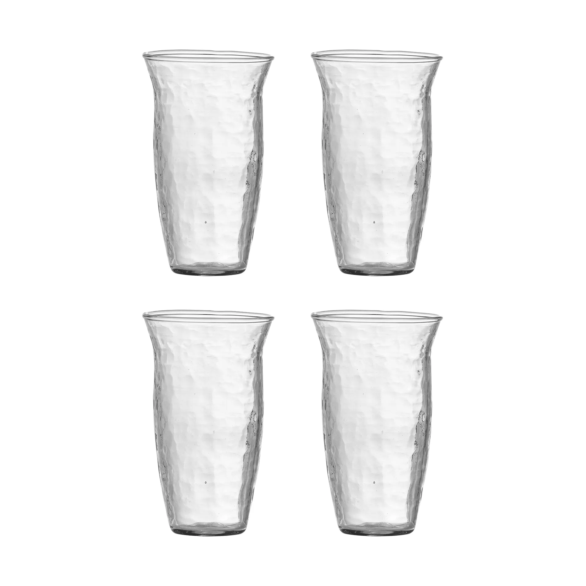Vaso de bebida Asha, pack de 4, Transparente Bloomingville