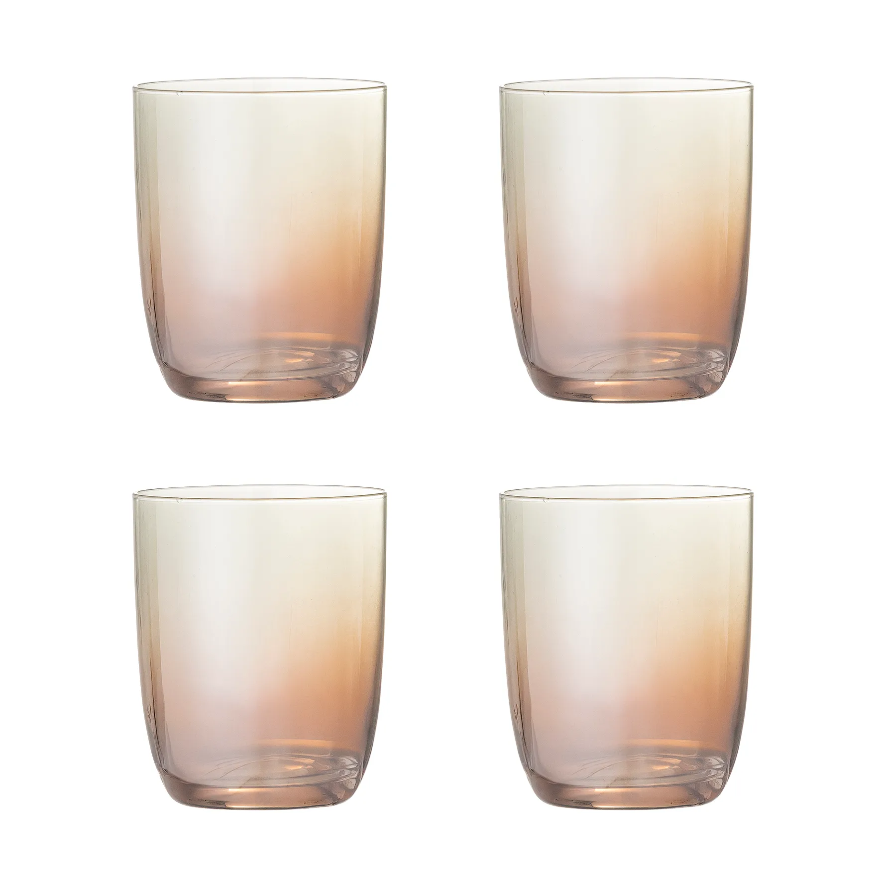 Vaso de bebida Aston, pack de 4, Bronce Bloomingville