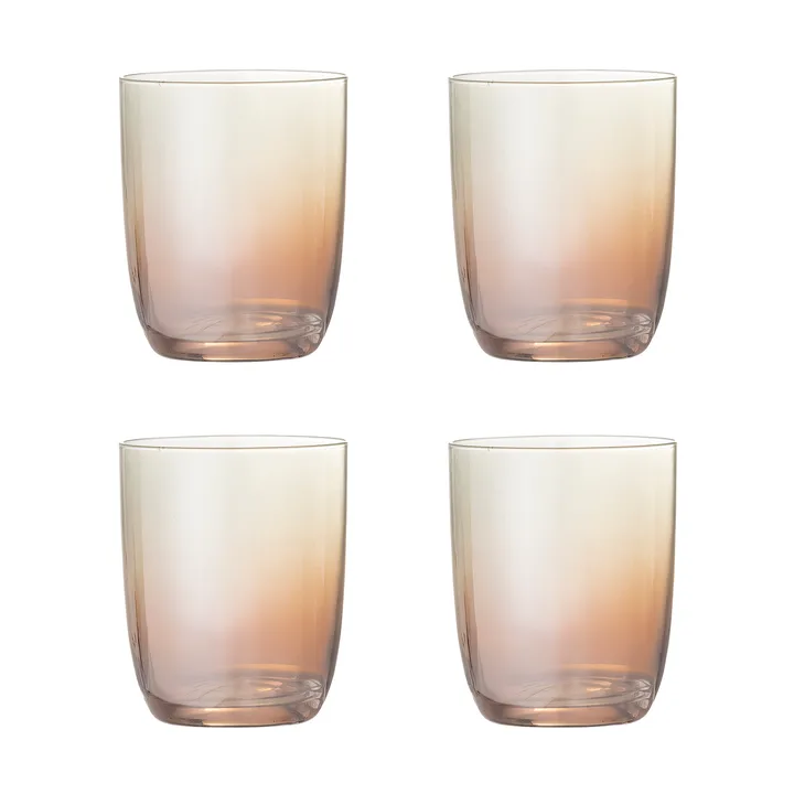 Vaso de bebida Aston, pack de 4 - Bronce - Bloomingville