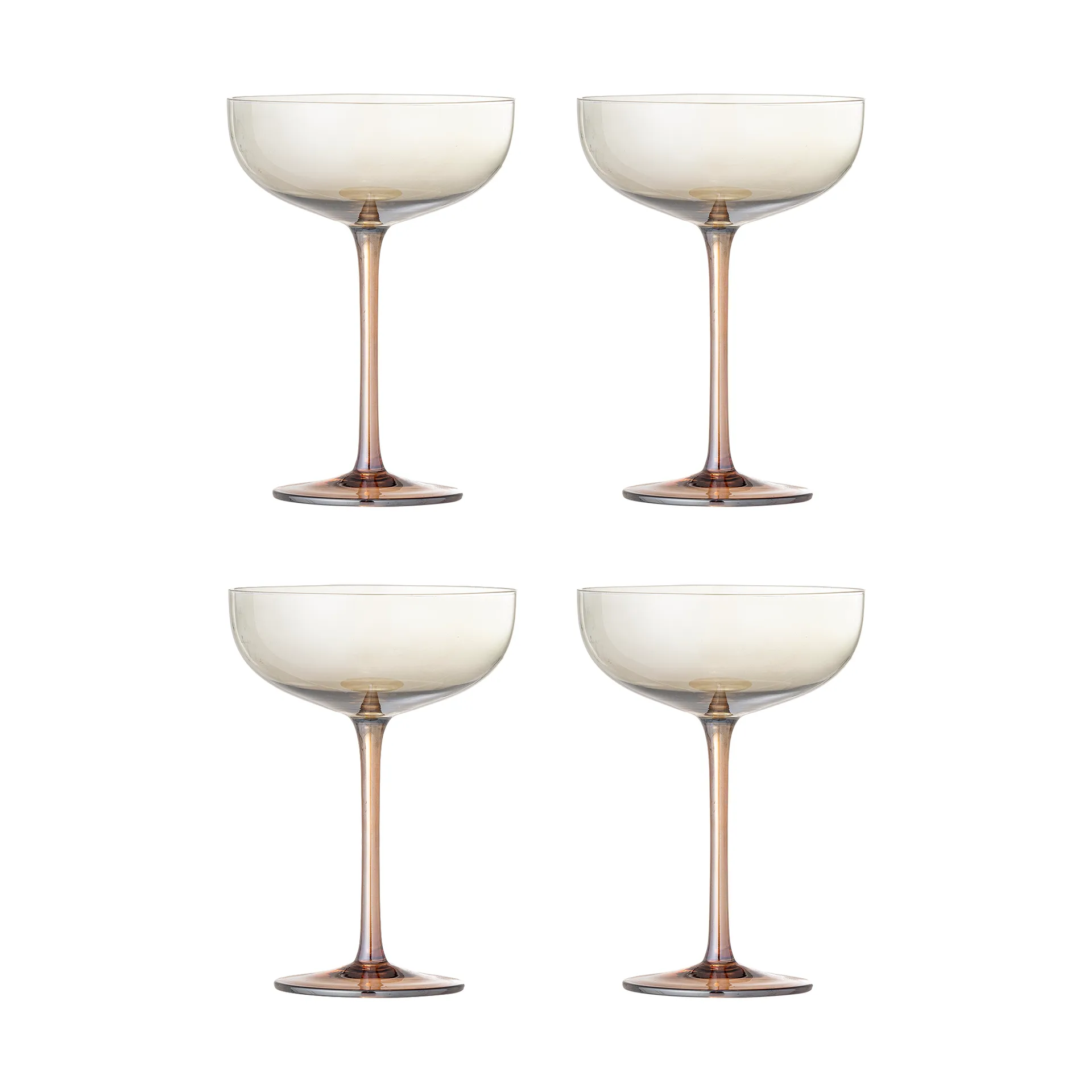 Vaso de cóctel Aston, pack de 4, Bronce Bloomingville