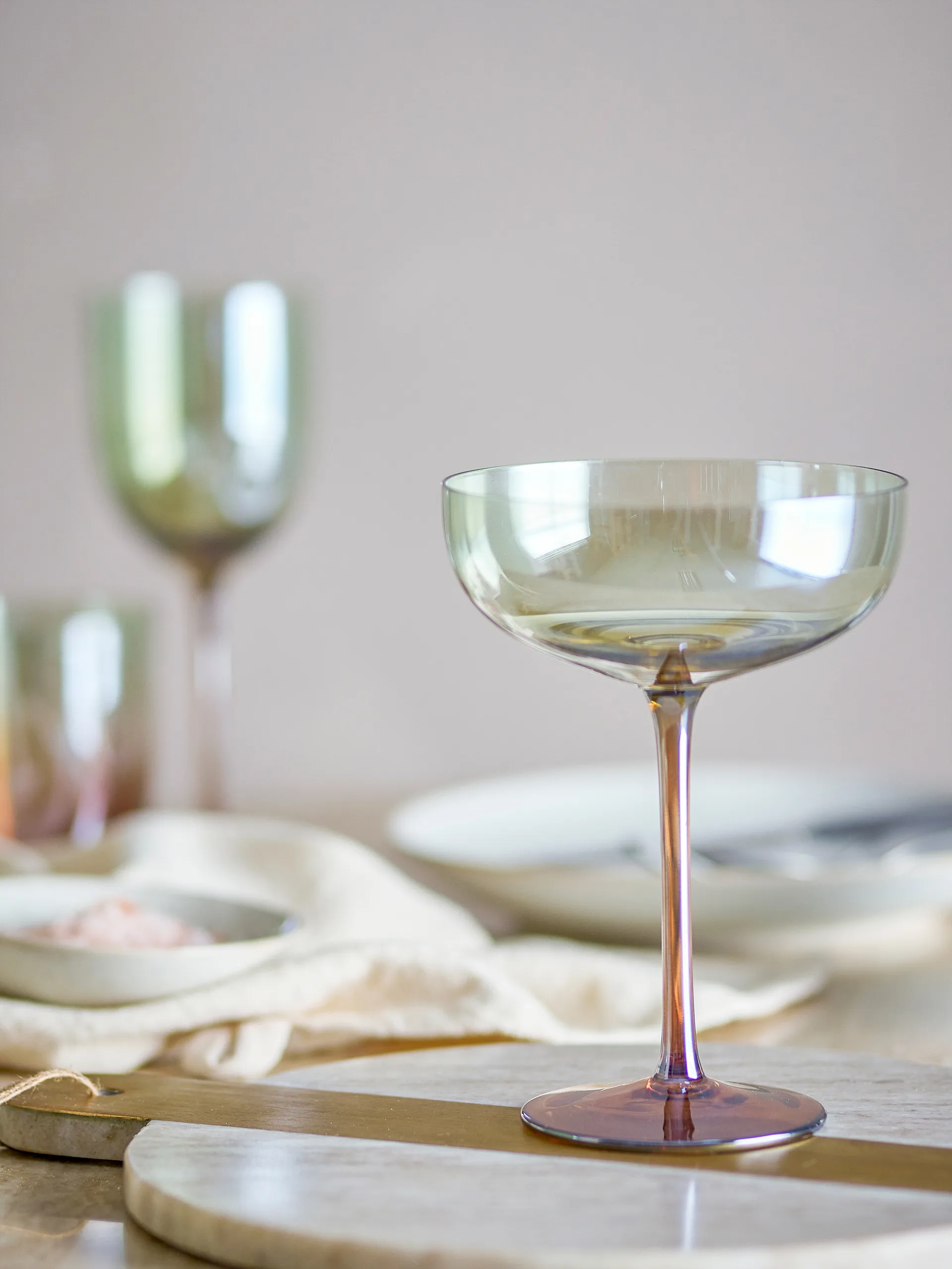 Vaso de cóctel Aston, pack de 4, Bronce Bloomingville