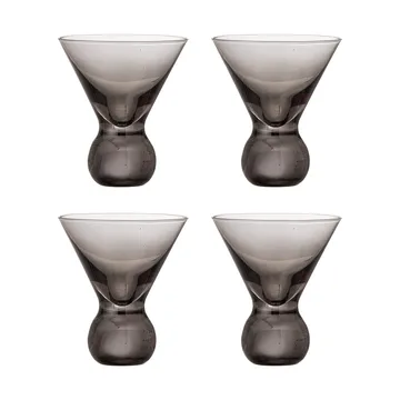 Vaso de cóctel Corliss, pack de 4 - Gris - Bloomingville