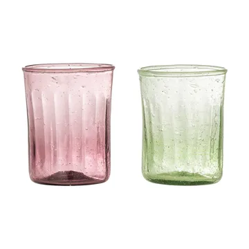 Vaso Sunil, pack de 2 - Verde - Bloomingville