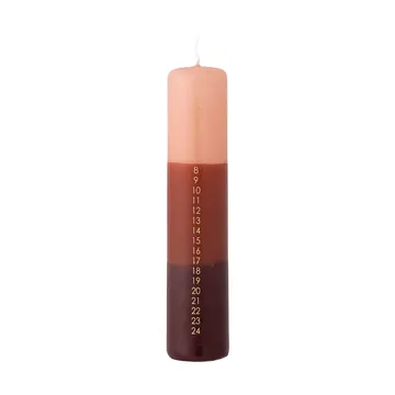 Velas de Adviento Dip Dye - Multicolor, 25 cm - Bloomingville