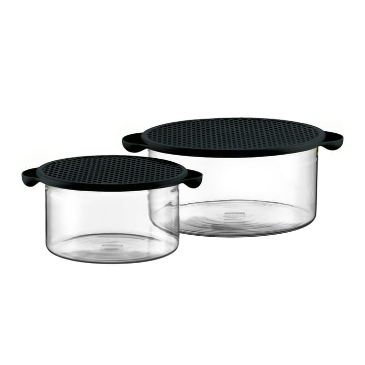 2 Fuentes de horno con tapa Hot Pot - negro - Bodum