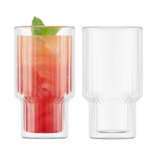 2 Vasos térmicos doble pared Navalia 25 cl - Transparente - Bodum