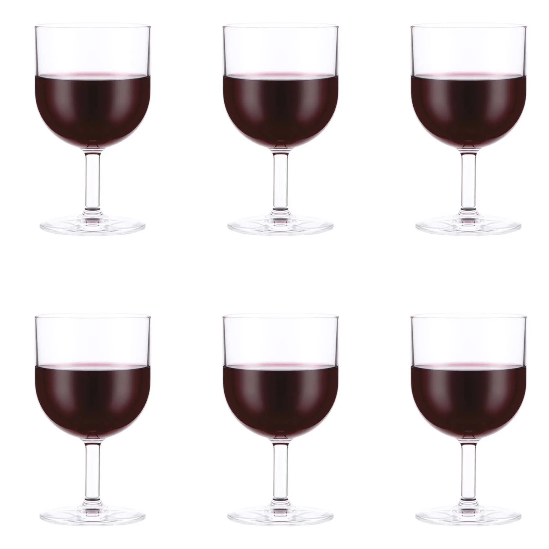 6 Copas de vino tinto Oktett, 25 cl Bodum
