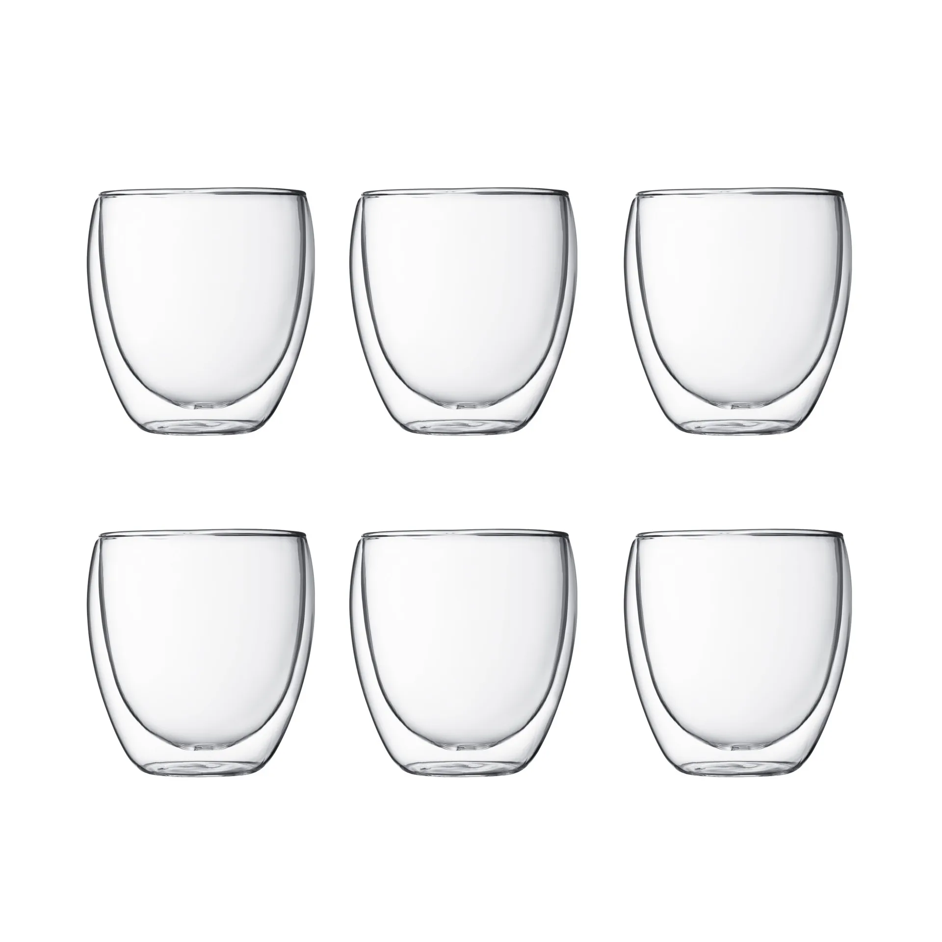 6 Vasos térmicos doble pared Pavina, 25 cl Bodum