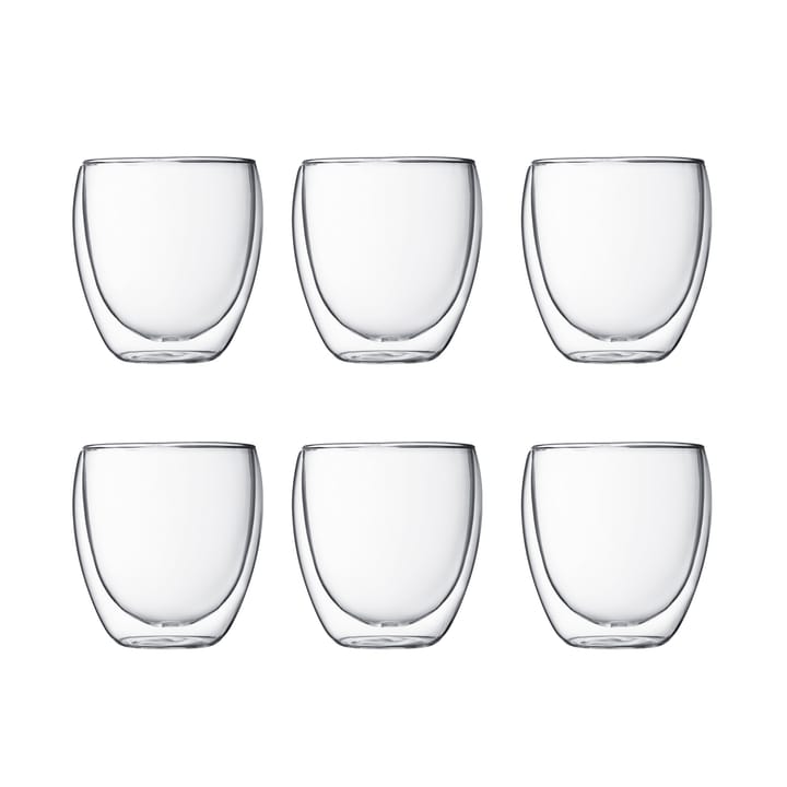 6 Vasos térmicos doble pared Pavina - 25 cl - Bodum