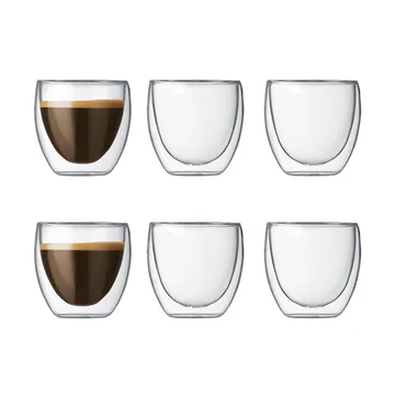 6 Vasos térmicos doble pared Pavina - 8 cl - Bodum