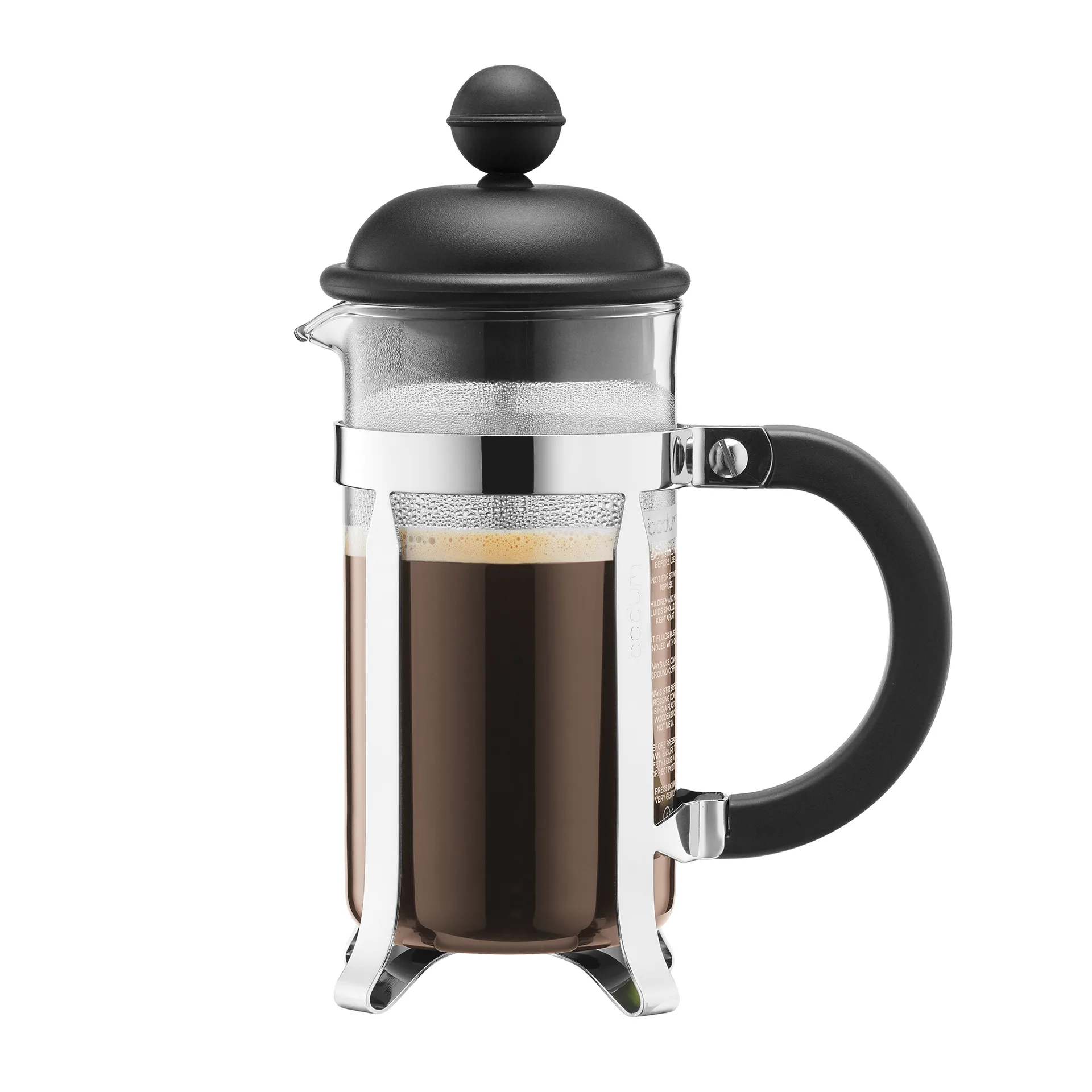 Cafetera de émbolo Caffettiera, negro, 3 tazas Bodum