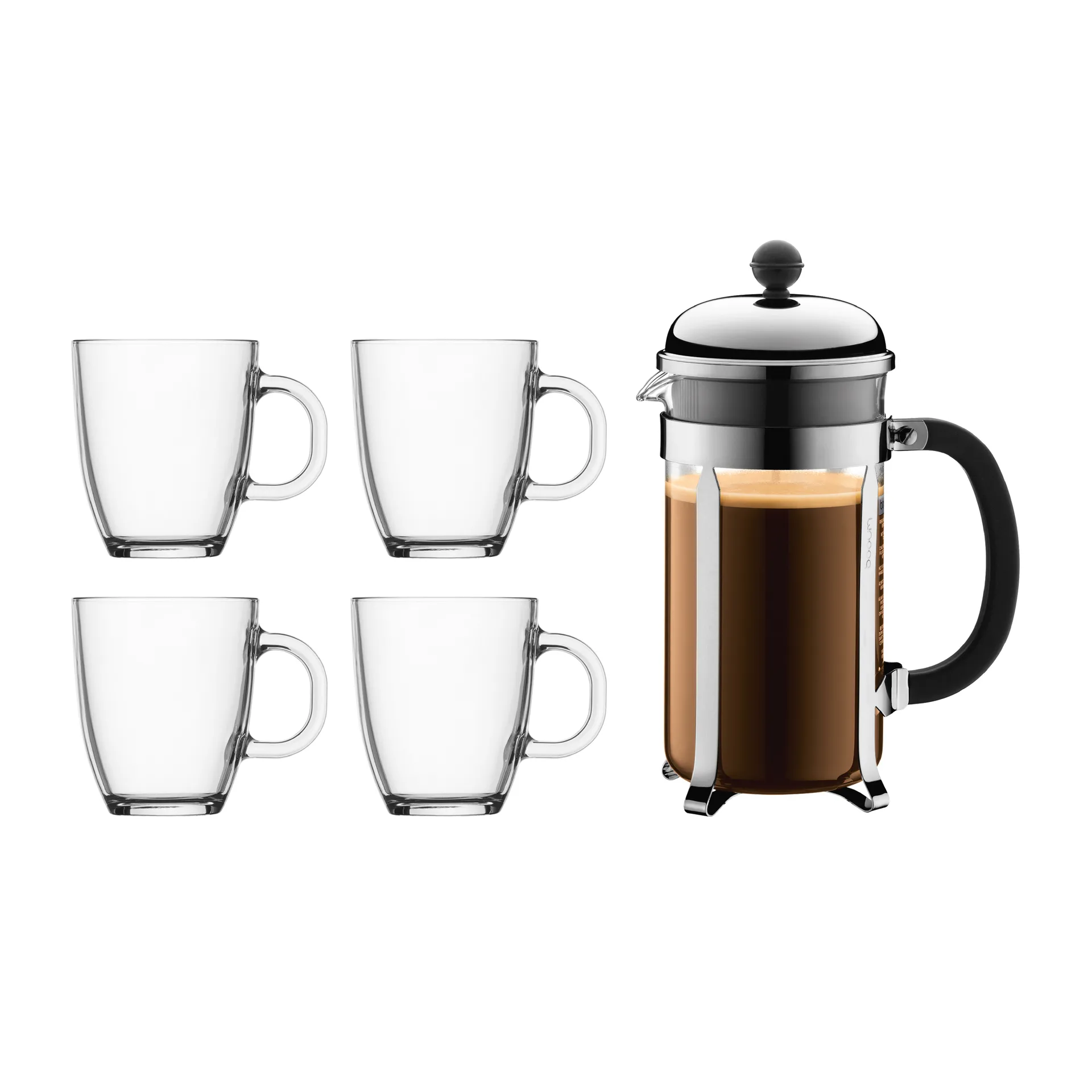 Cafetera de émbolo Cambord 1 L con tazas, 5 piezas Bodum