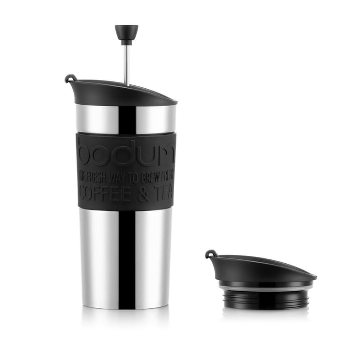 Mug de viaje con émbolo Travel Press - negro - Bodum