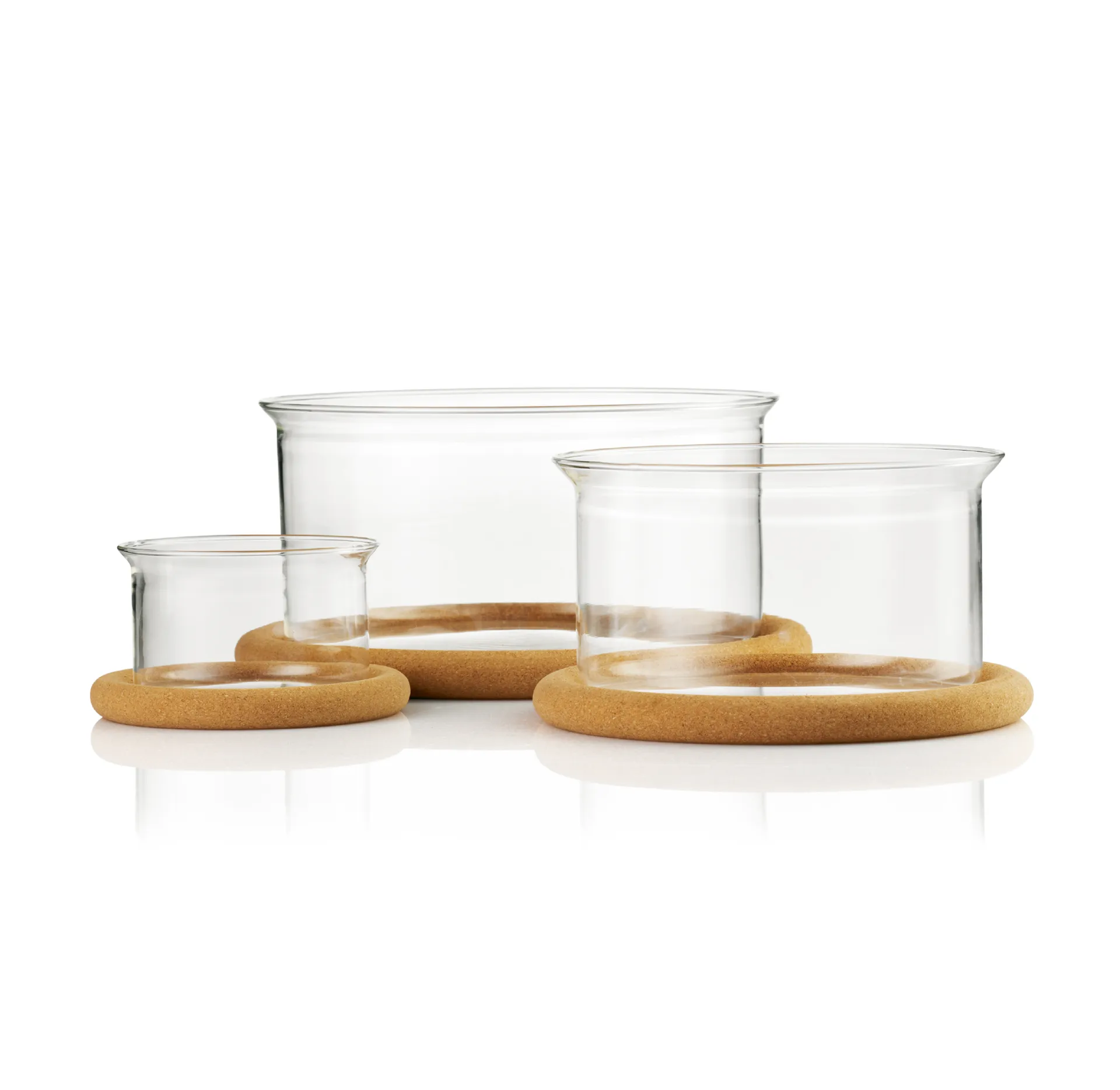 Set de boles con tapa de corcho Hot Pot, vidrio Bodum