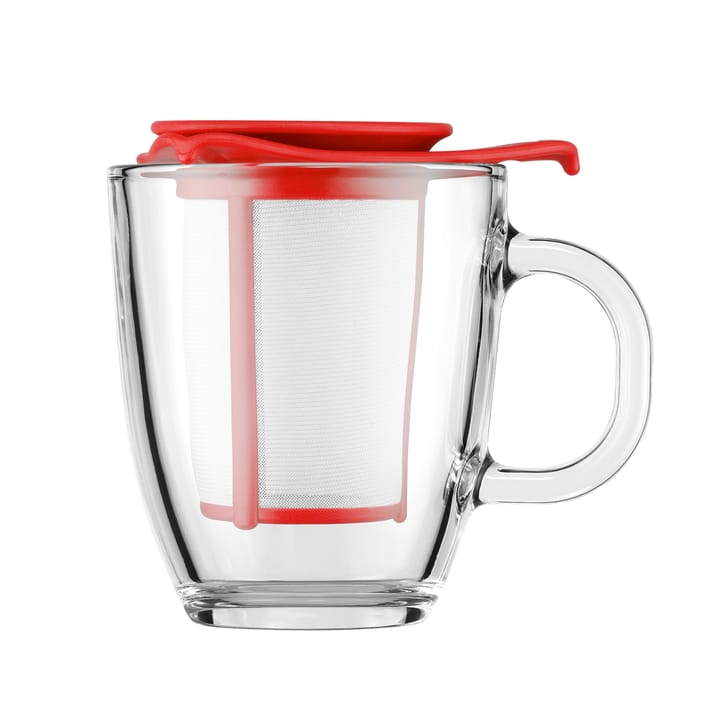 Taza de té con filtro Yo-Yo - rojo - Bodum