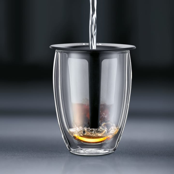 Vaso térmico con filtro Tea For One, negro Bodum