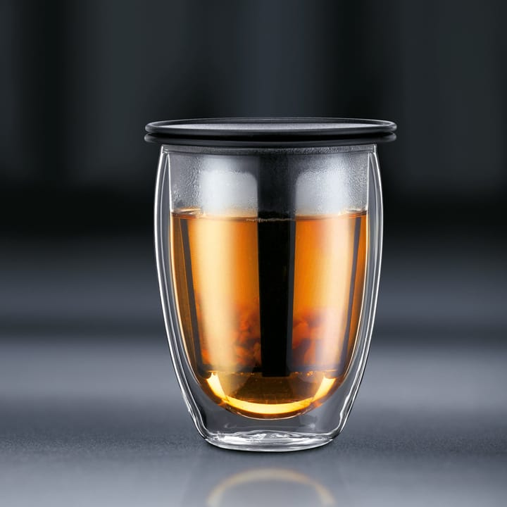 Vaso térmico con filtro Tea For One, negro Bodum