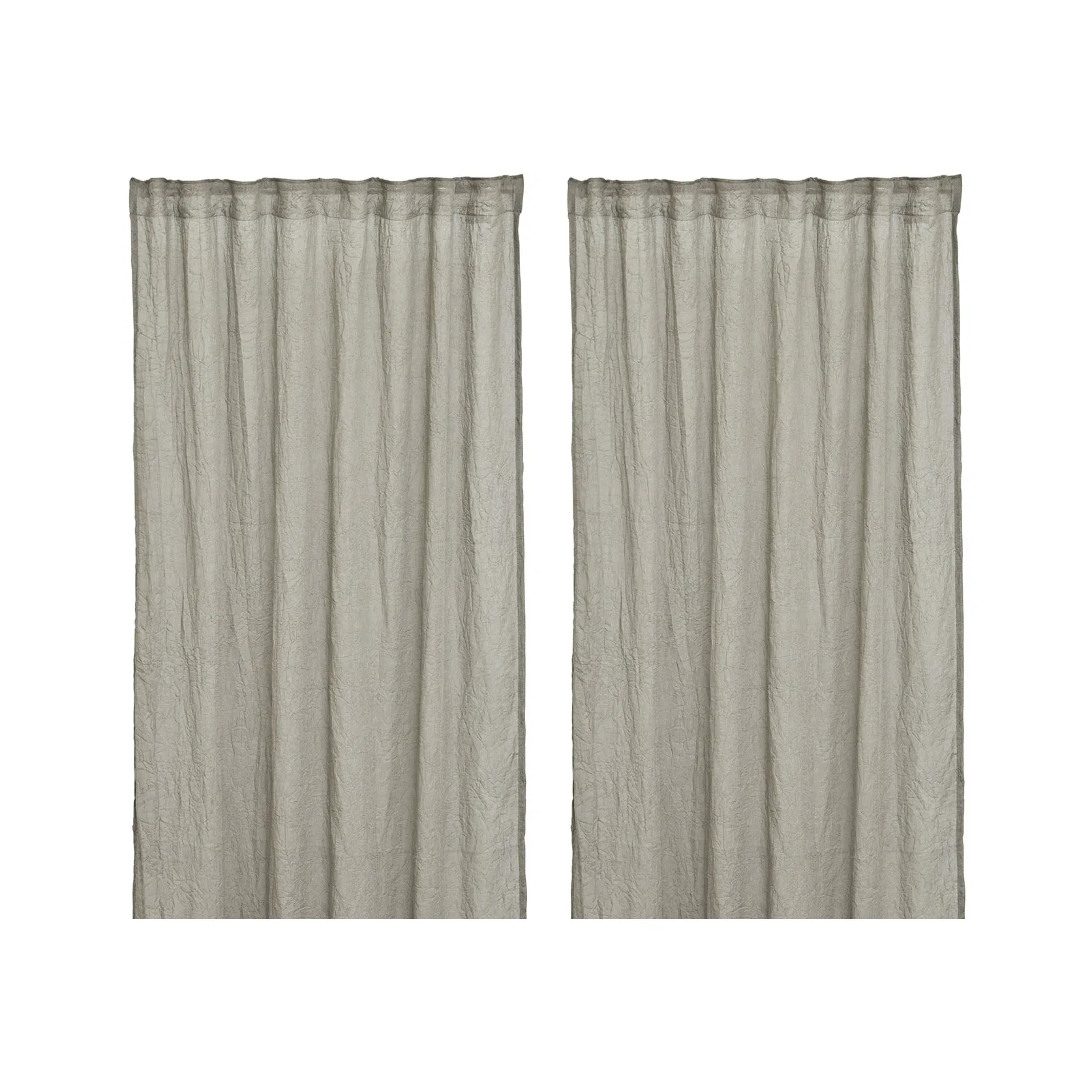 2 Cortinas Mirja 130x275 cm, gris Boel & Jan