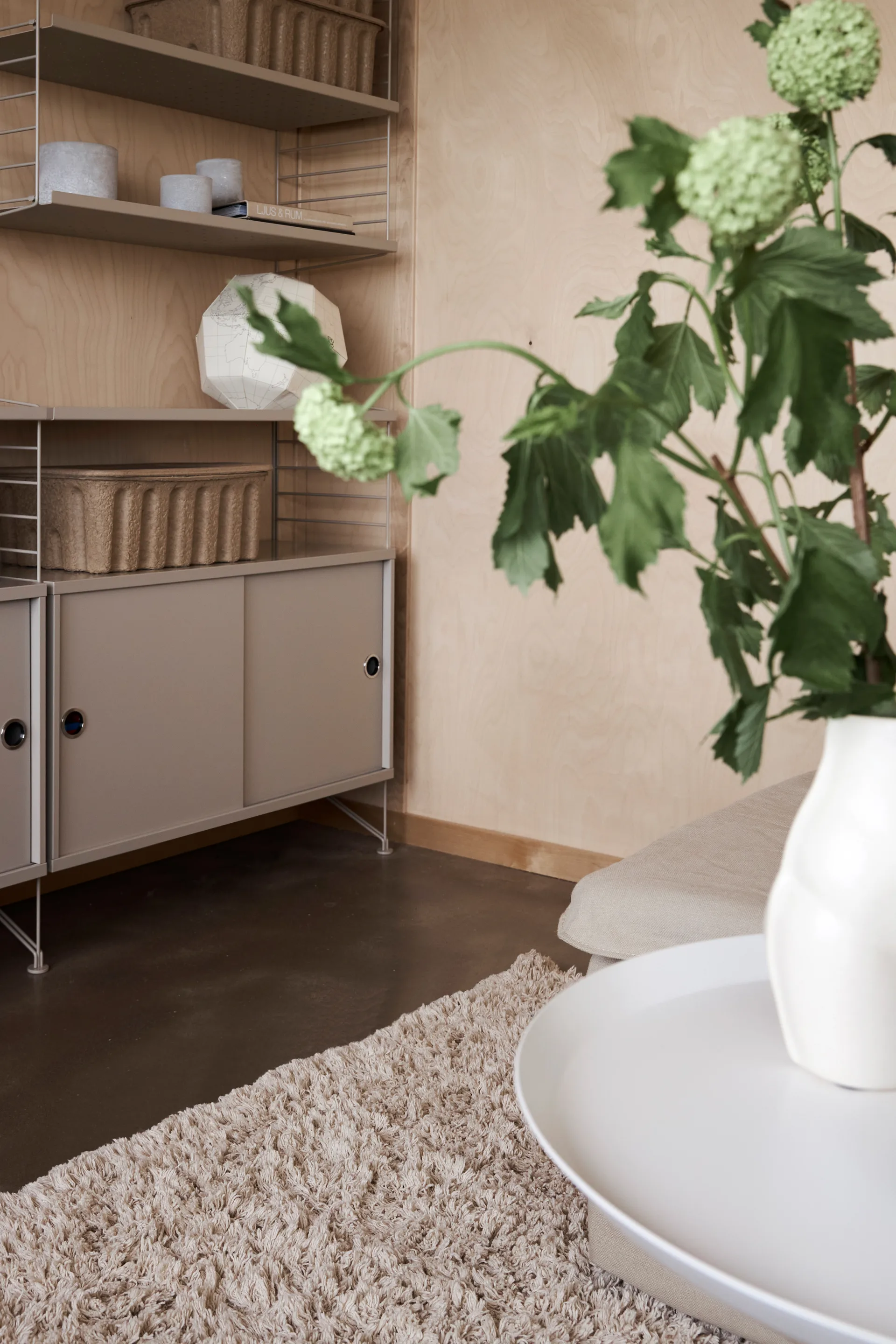 Alfombra de algodón Noma 160x230 cm, Beige Boel & Jan