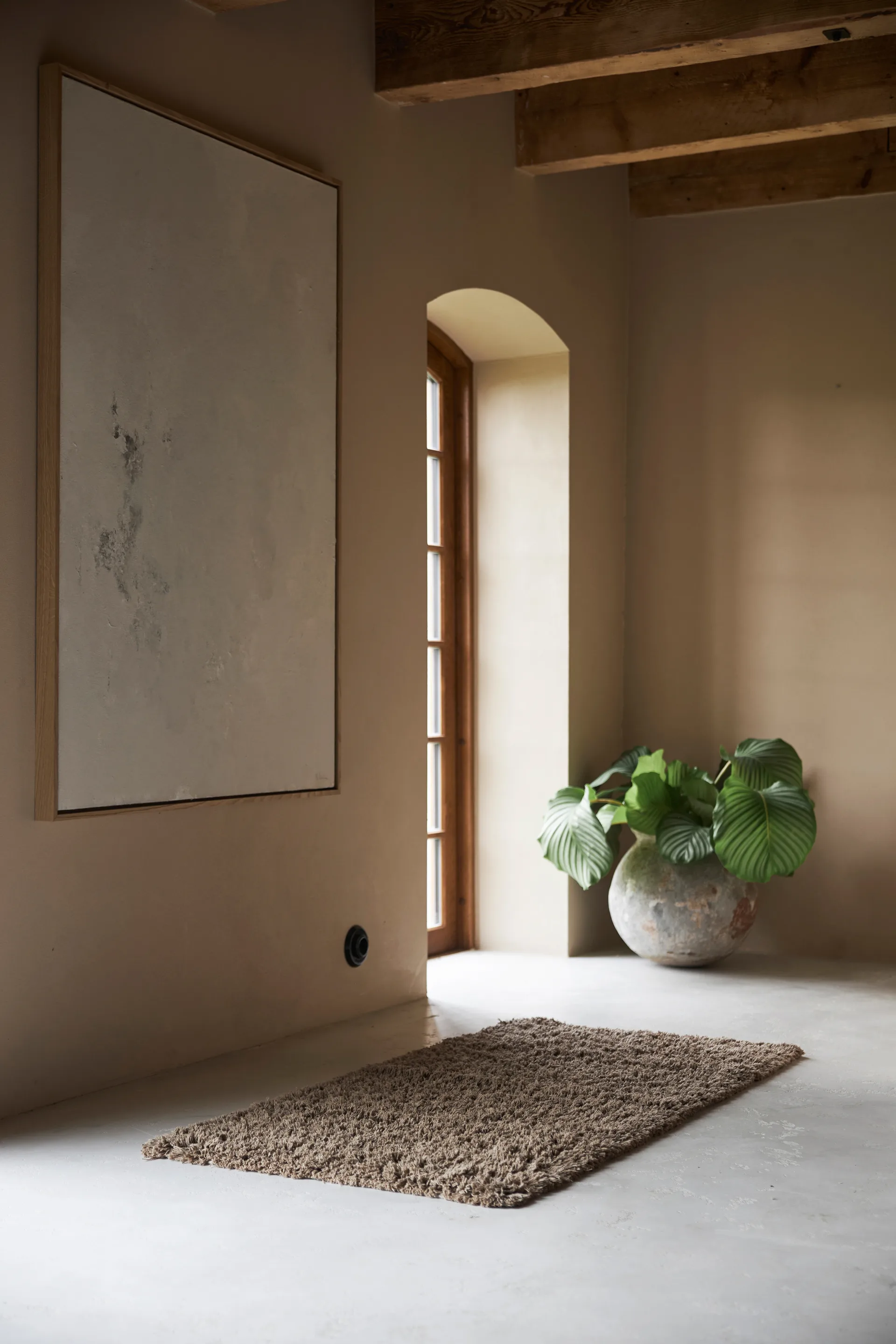 Alfombra de algodón Noma 70x140 cm, Marrón Boel & Jan