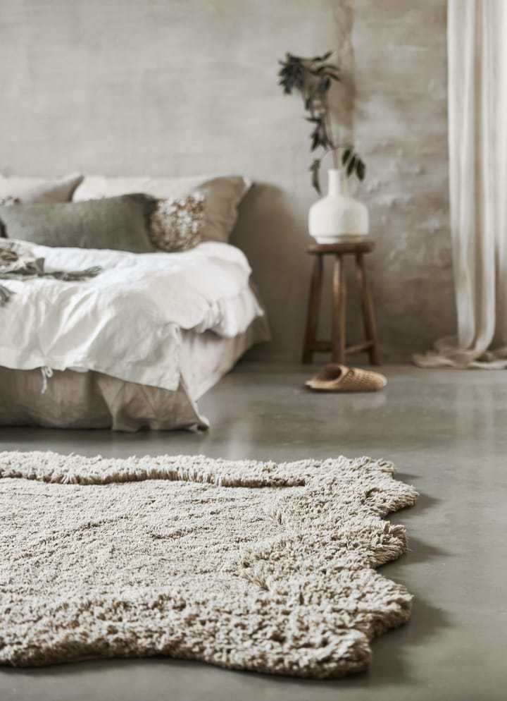 Alfombra de algodón rizado, 200x300 cm, Beige Boel & Jan