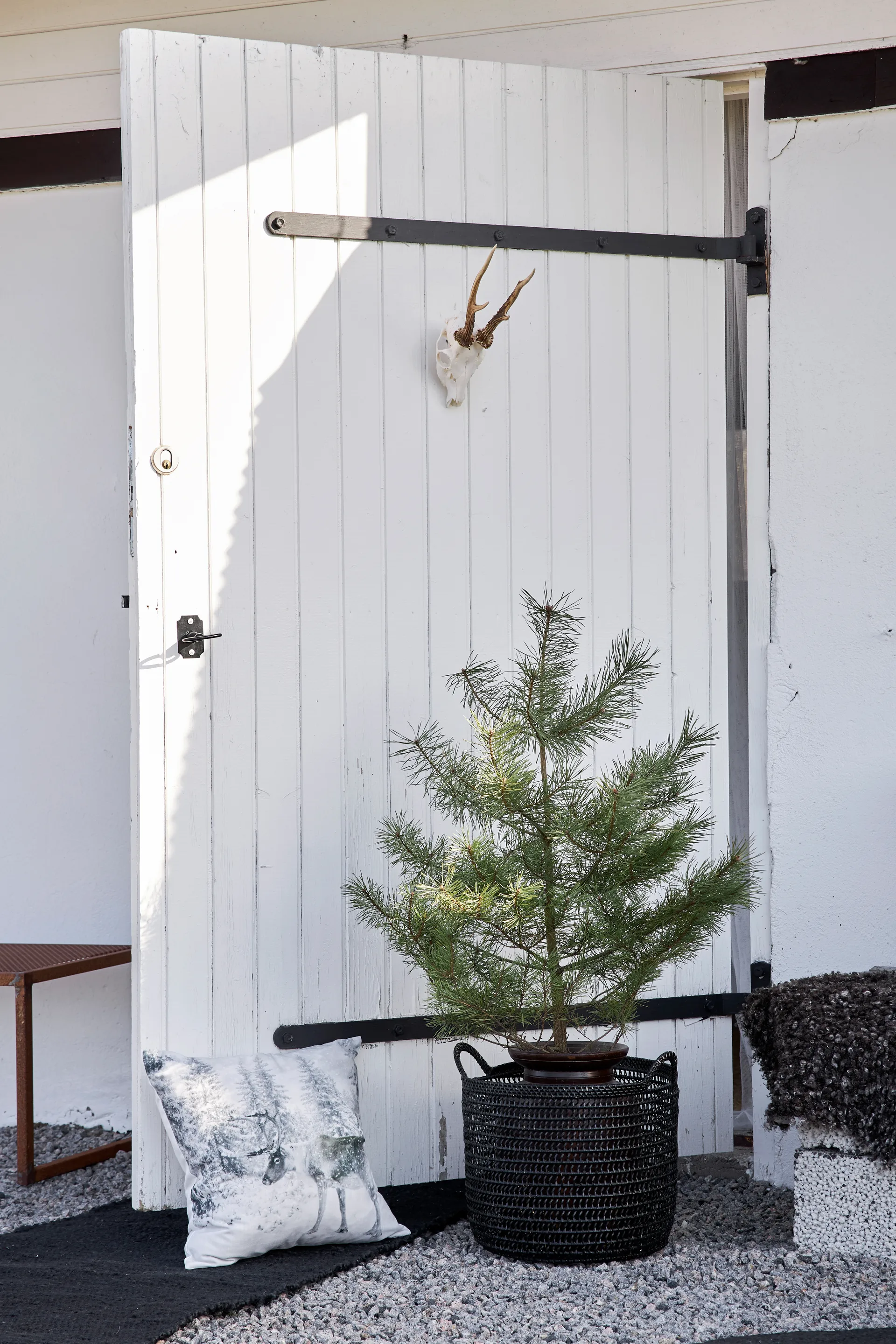 Alfombra de yute Merida negro, 60x90 cm Boel & Jan