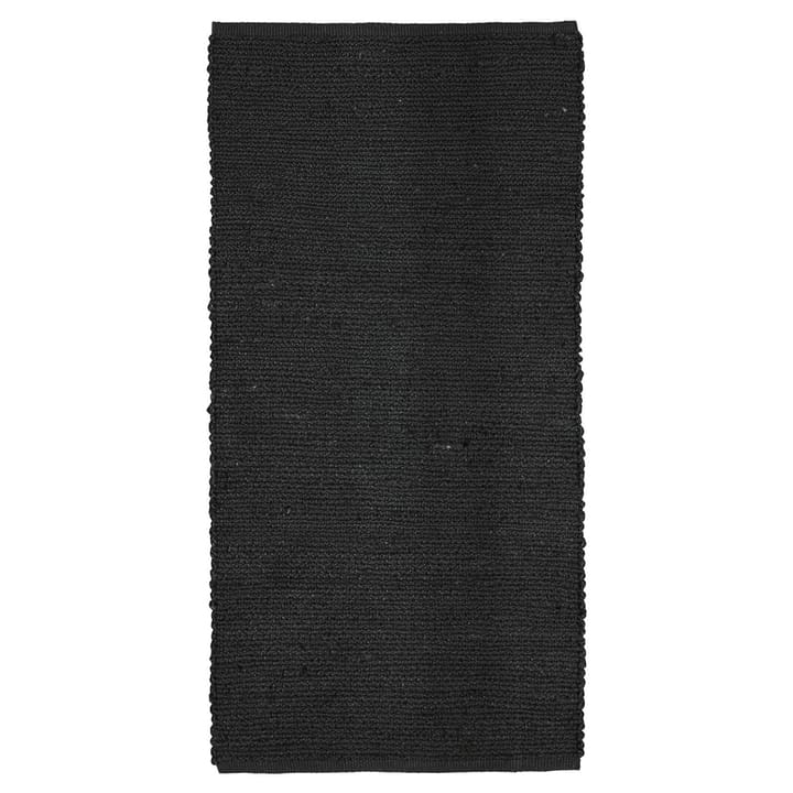 Alfombra de yute Merida negro - 70x200 cm - Boel & Jan
